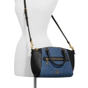 Brand new with tags Denim Coach Satchel